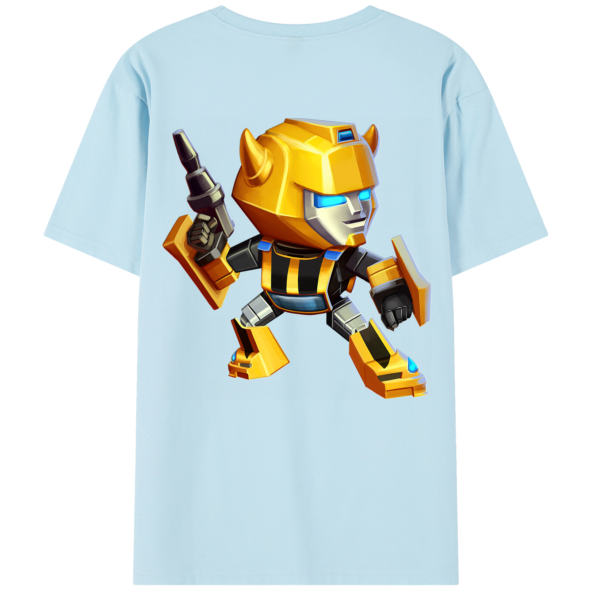 （画像用） Transformers トランスフォーマー 綿100％半袖Tシャツ（背面プリント）